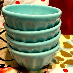 Primavera Portugal ceramic ribbed 4” ramekins, set of 4, from Anthropologie.